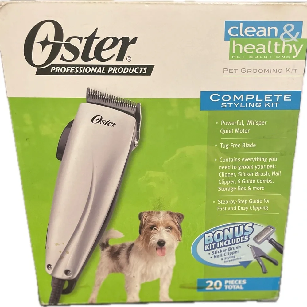 Oster Healthy and Clean complete styling kit for dogs.🐶🐶New without tags.